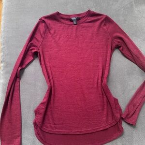 Banana Republic Rich Red Long Sleeve Top